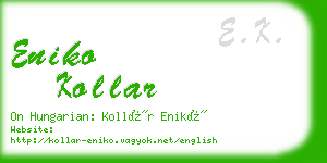 eniko kollar business card